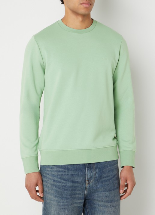 Denham Scissor sweater met logoborduring