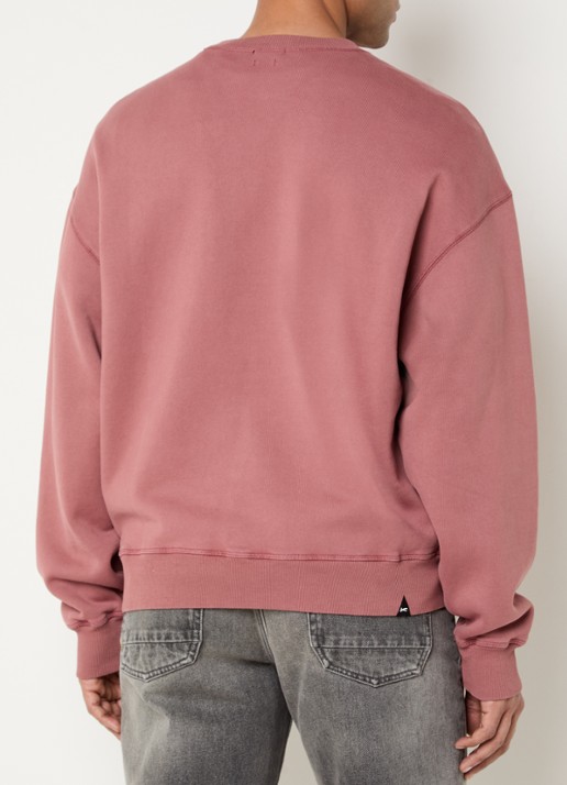Denham Sweater met logoborduring - achterkant 4 koraalroze