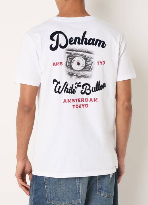 Denham T-shirt bam front- en backprint