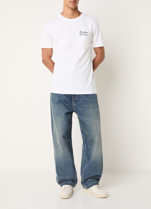Denham T-shirt bam front- en backprint - voorkant 2 wit