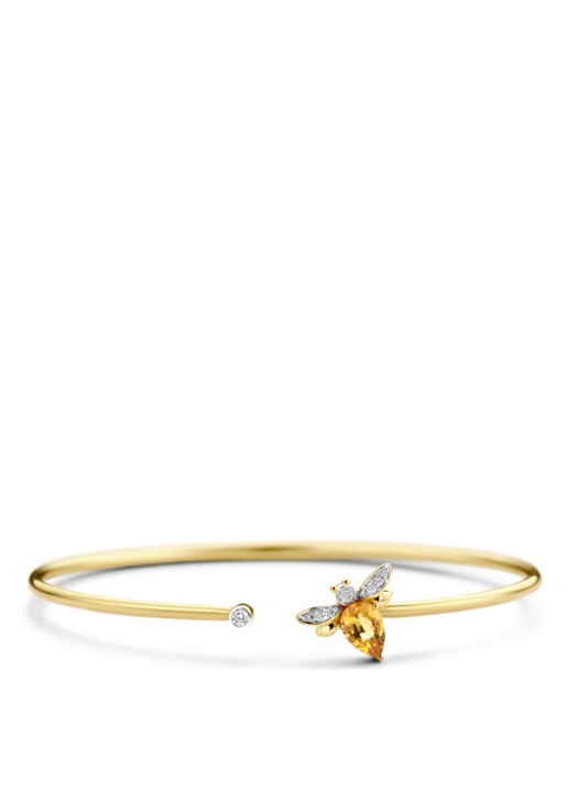Diamond Point Geelgouden armband 0.71 ct citrien Queen Bee