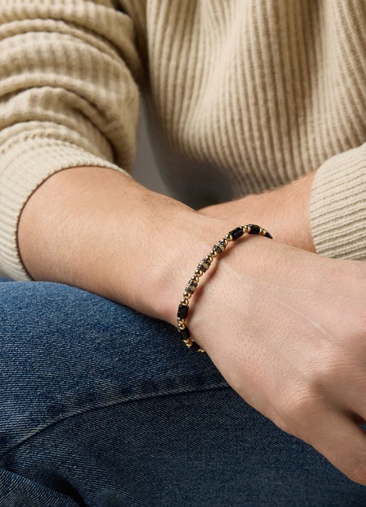 Diamond Point Geelgouden armband, 10.36 ct onyx, Ensemble - detail 4 geelgoud