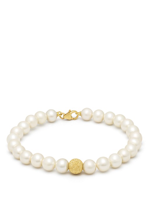 Diamond Point Geelgouden armband Rivièra