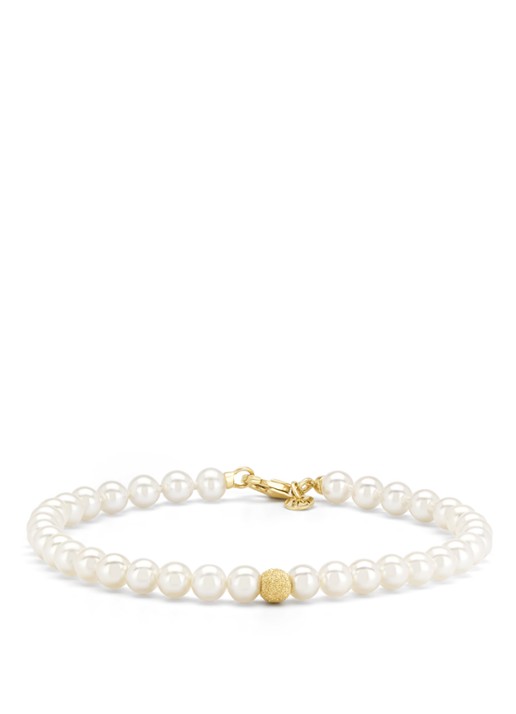 Diamond Point Geelgouden armband Rivièra