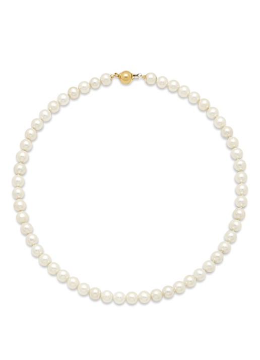 Diamond Point Geelgouden collier Rivièra