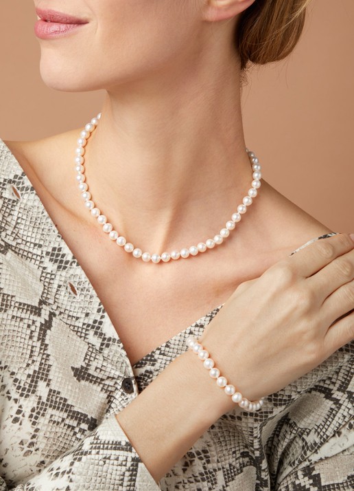 Diamond Point Geelgouden collier Rivièra - voorkant 2 wit