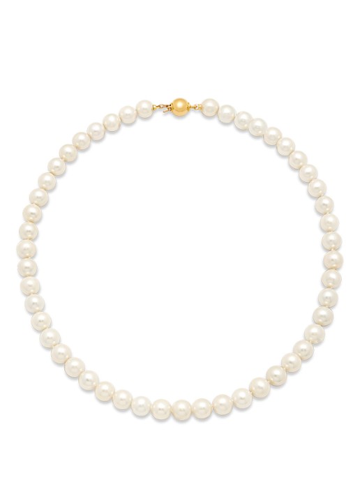 Diamond Point Geelgouden collier Rivièra