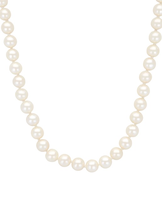 Diamond Point Geelgouden collier Rivièra - detail 2 geelgoud