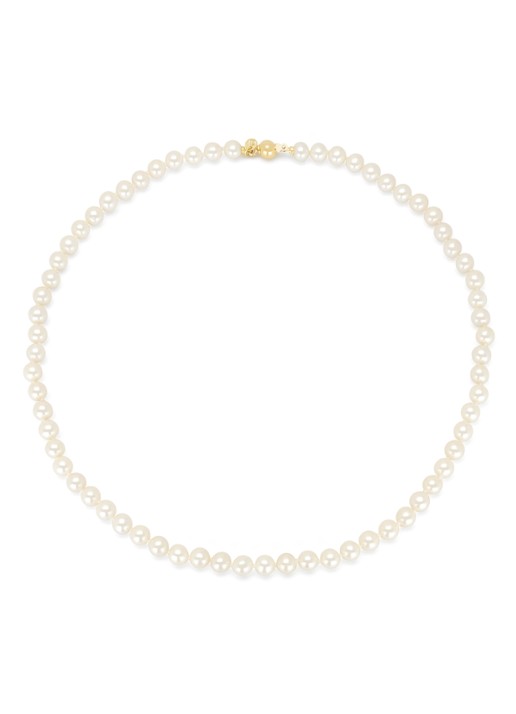 Diamond Point Geelgouden collier Rivièra