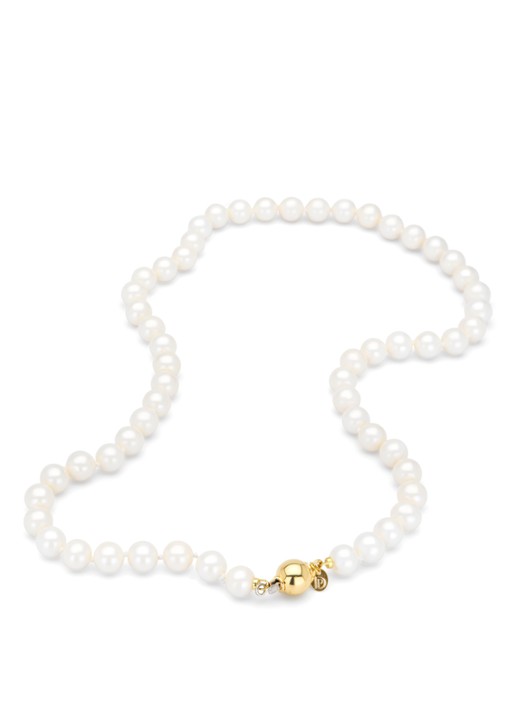 Diamond Point Geelgouden collier Rivièra - detail 4 geelgoud