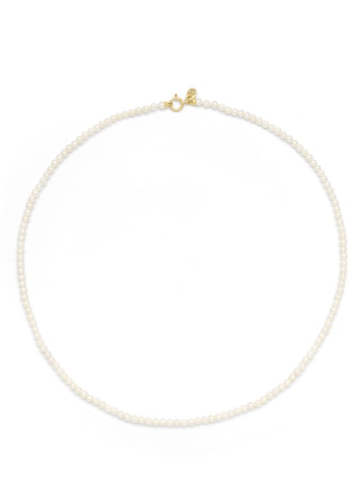 Diamond Point Geelgouden collier Rivièra - achterkant geelgoud