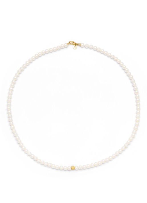 Diamond Point Geelgouden collier Rivièra - achterkant geelgoud