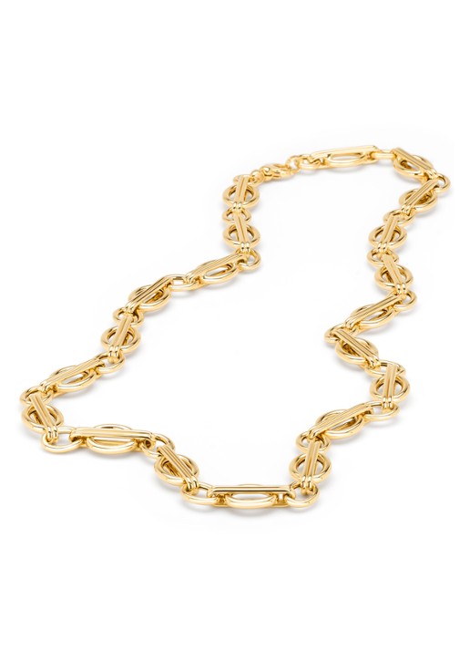 Diamond Point Geelgouden collier Timeless Treasures 45 cm - detail 3 geelgoud