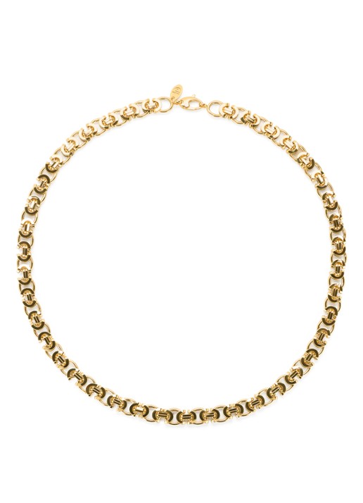 Diamond Point Geelgouden collier Timeless Treasures 45 cm - detail geelgoud