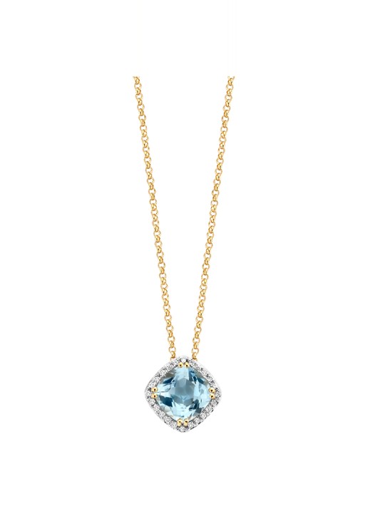 Diamond Point Geelgouden hanger 1.74 ct topaas Fiësta