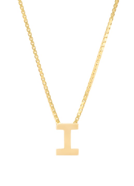 Diamond Point Geelgouden hanger I, Alphabet