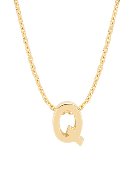 Diamond Point Geelgouden hanger Q, Alphabet