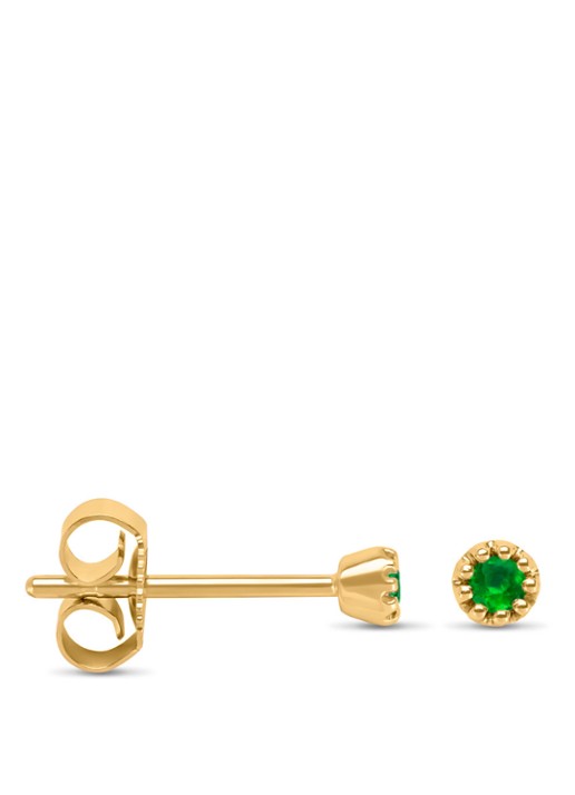 Diamond Point Geelgouden oorsieraden 0.08 ct smaragd Joy