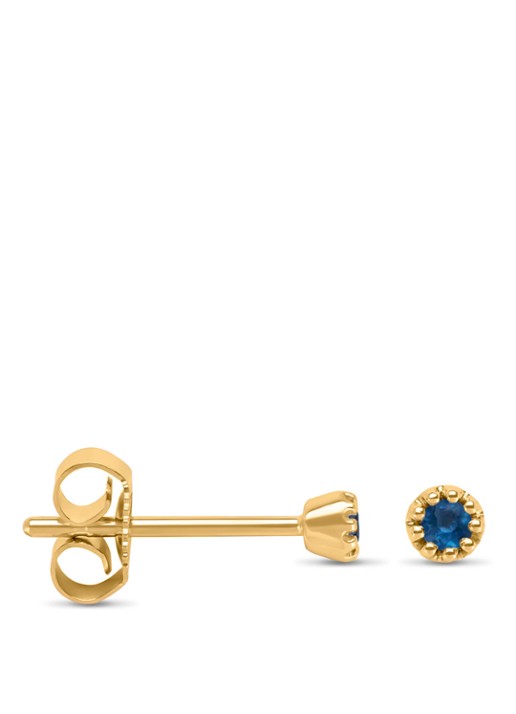 Diamond Point Geelgouden oorsieraden 0.10 ct blauwe saffier Joy