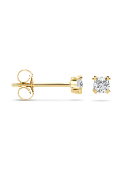 Diamond Point Geelgouden oorsieraden 0.22 ct diamant Hearts & Arrows