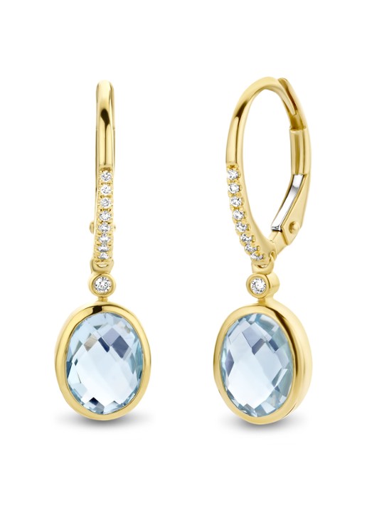 Diamond Point Geelgouden oorsieraden 3.12 ct topaas Philosophy