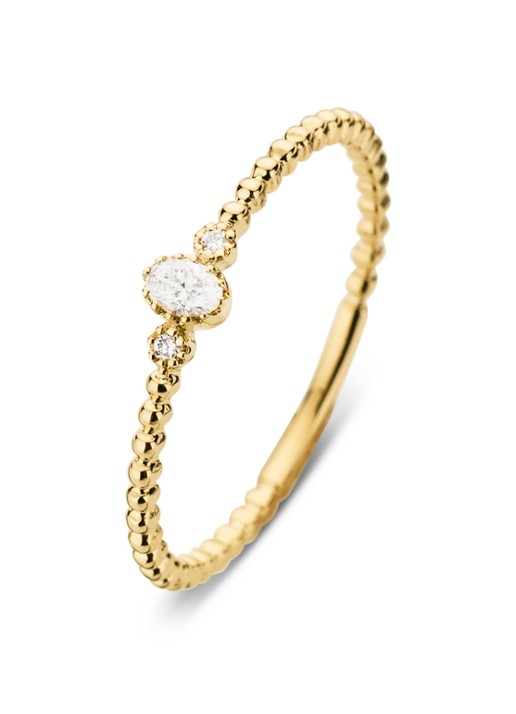 Diamond Point Geelgouden ring 0.07 ct diamant Joy
