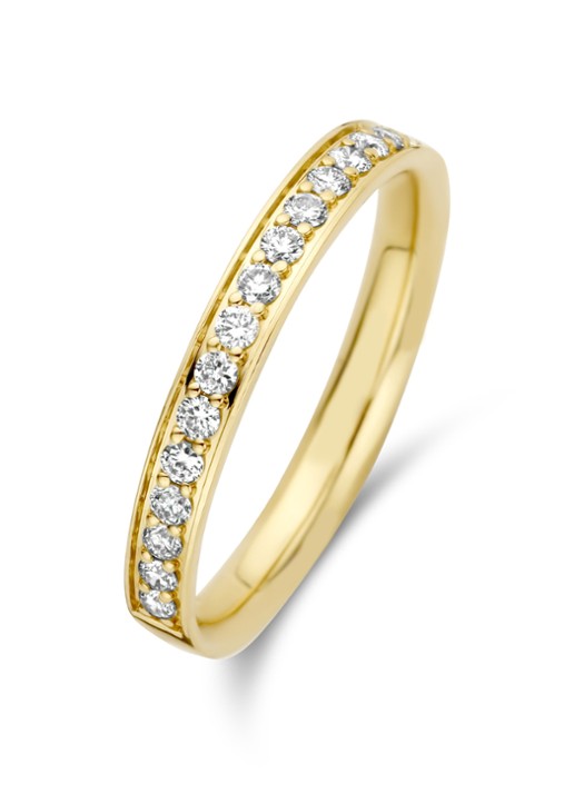 Diamond Point Geelgouden ring 0.27 ct diamant Wedding