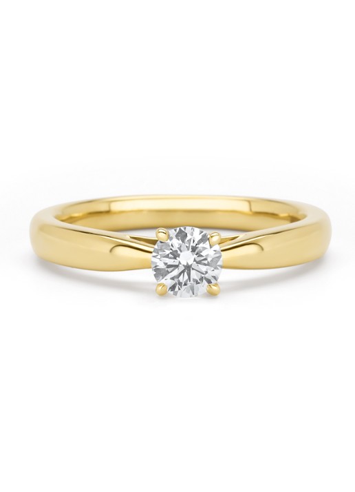 Diamond Point Geelgouden ring, 0.40 ct diamant, Perfect Match - detail 5 geelgoud