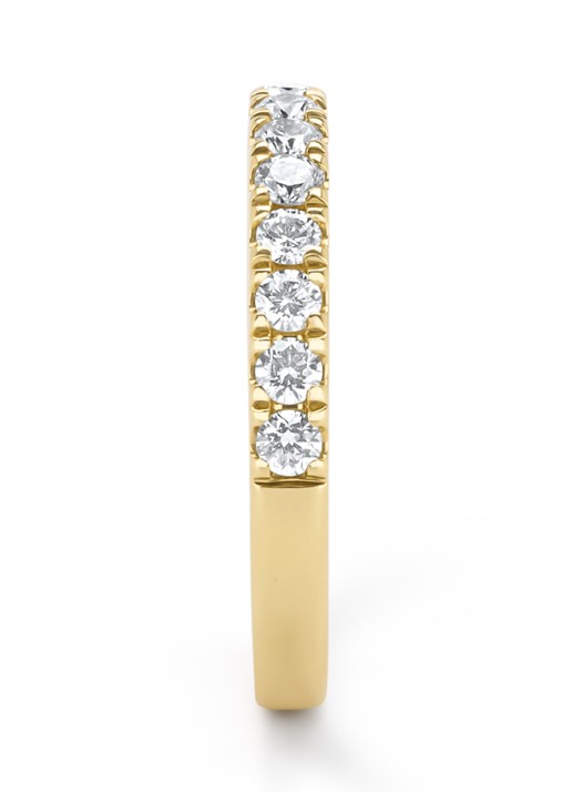 Diamond Point Geelgouden ring, 0.50 ct diamant, Perfect Match - achterkant 7 geelgoud