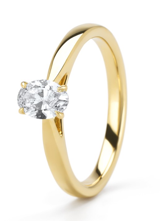Diamond Point Geelgouden ring, 0.50 ct diamant, Perfect Match