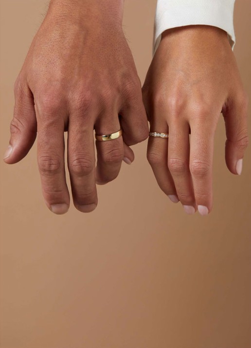 Diamond Point Geelgouden ring 0.50 ct diamant Wedding - detail 4 geelgoud