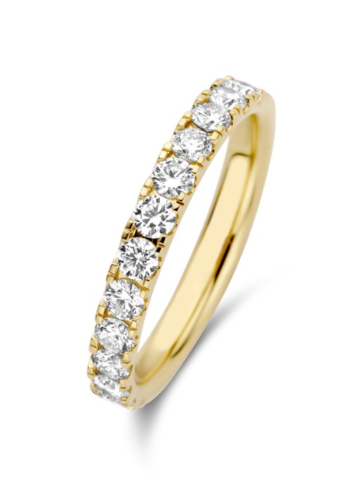 Diamond Point Geelgouden ring 0.76 ct diamant Wedding