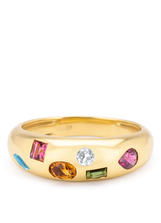 Diamond Point Geelgouden ring, BOLD - detail 4 geelgoud
