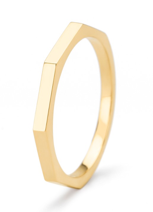 Diamond Point Geelgouden ring Ensemble