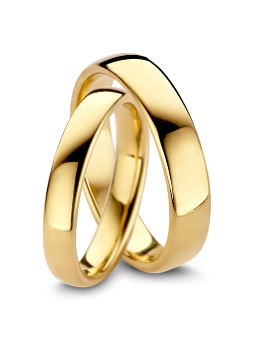Diamond Point Geelgouden ring Wedding - detail 4 geelgoud