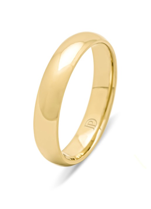 Diamond Point Geelgouden ring Wedding