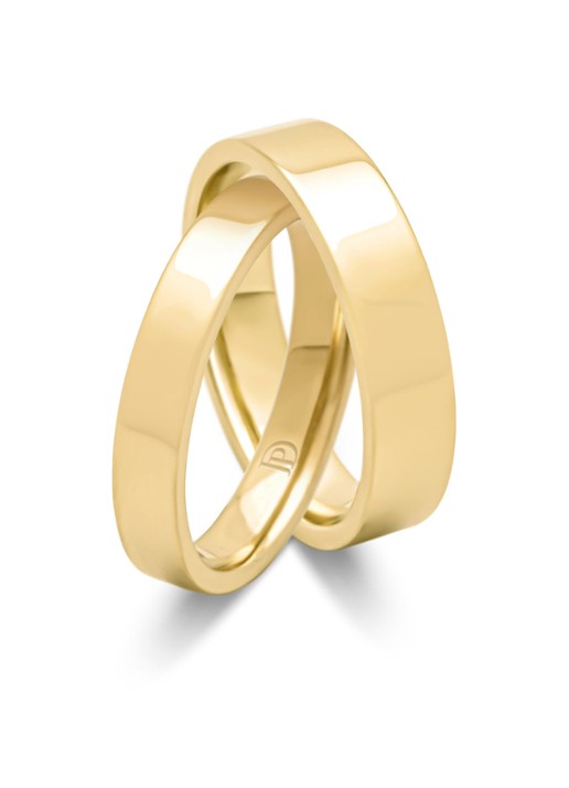 Diamond Point Geelgouden ring Wedding - detail 4 geelgoud