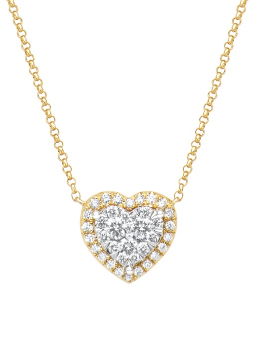 Diamond Point Gouden collier, 0.39 ct diamant, Enchanted