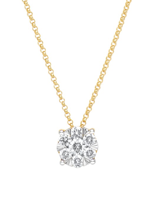 Diamond Point Gouden collier, 0.46 ct diamant, Enchanted