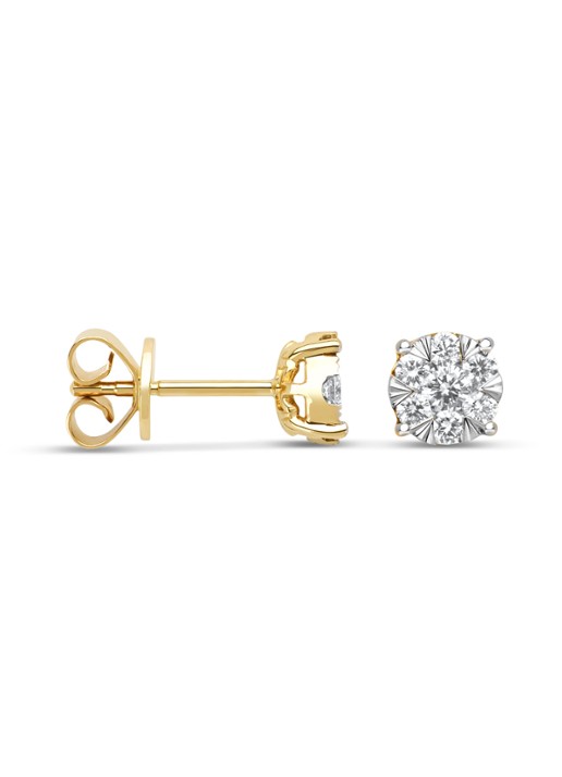 Diamond Point Gouden oorsieraden, 0.45 ct diamant, Enchanted