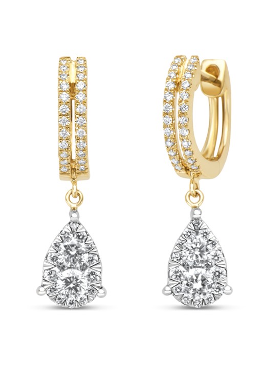 Diamond Point Gouden oorsieraden, 0.45 ct diamant, Enchanted