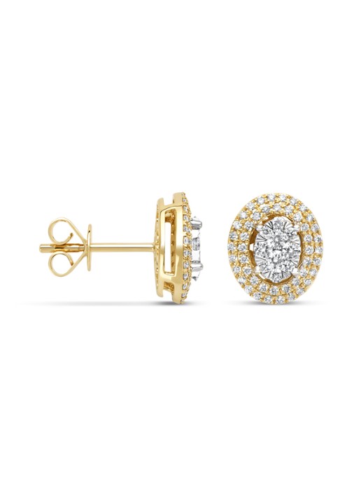 Diamond Point Gouden oorsieraden, 0.53 ct diamant, Enchanted