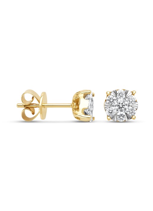 Diamond Point Gouden oorsieraden, 0.55 ct diamant, Enchanted