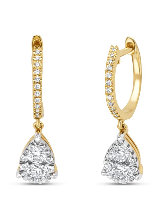 Diamond Point Gouden oorsieraden, 0.56 ct diamant, Enchanted