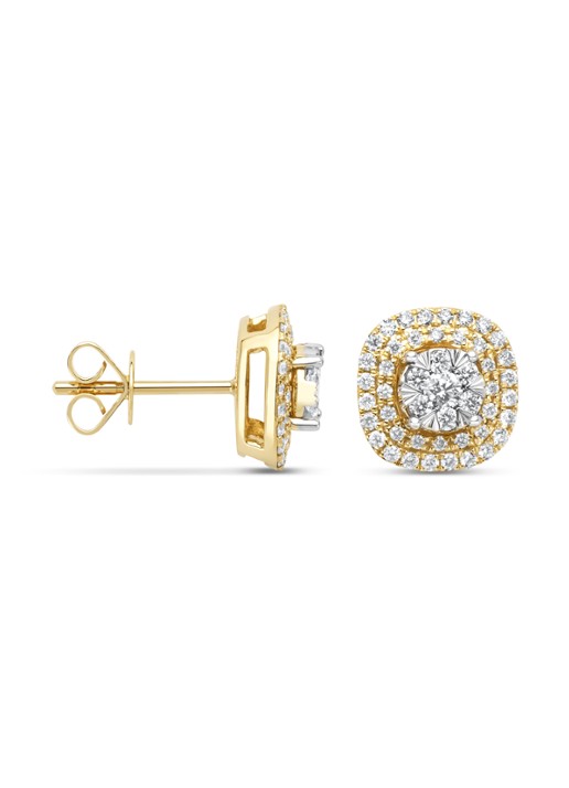 Diamond Point Gouden oorsieraden, 0.64 ct diamant, Enchanted
