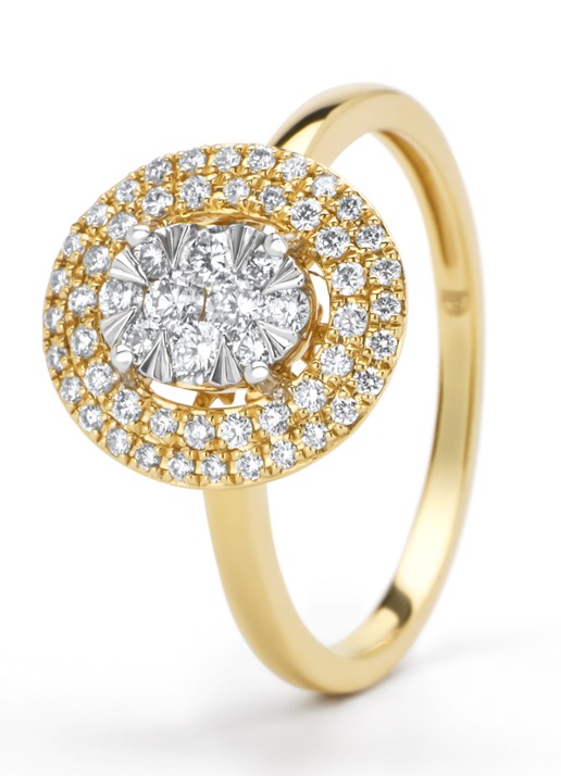 Diamond Point Gouden ring, 0.42 ct diamant, Enchanted