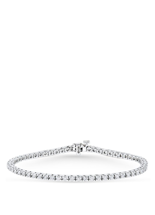 Diamond Point Tennisarmband van 14 karaat witgoud, 2.00 ct diamant