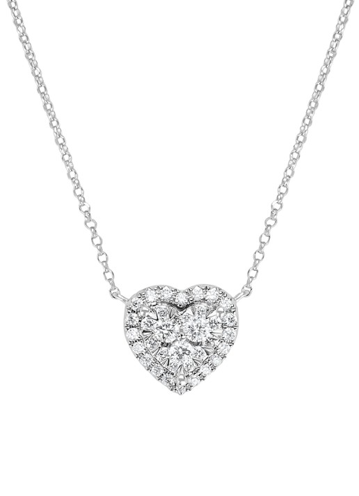 Diamond Point Witgouden collier 0.30 ct diamant Enchanted