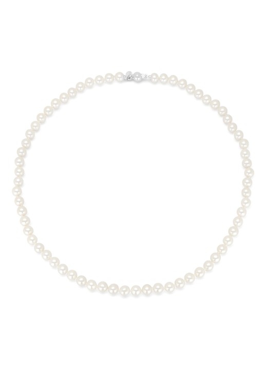Diamond Point Witgouden collier Rivièra