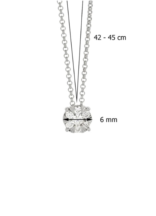 Diamond Point Witgouden hanger, 0.24 ct diamant, Enchanted - detail 3 witgoud